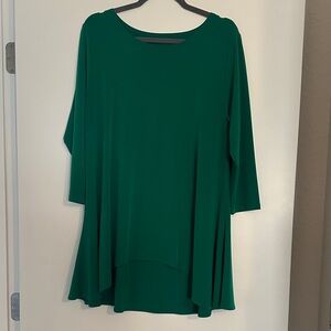 Alfani Teal Tunic Top
